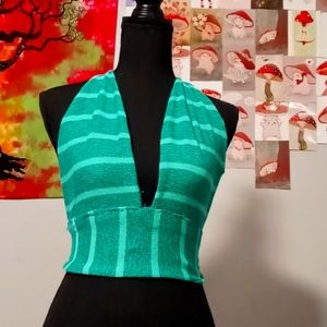 Cyan Halter top